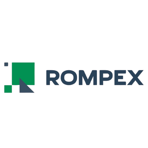 "Logo da ROMPEX, sólido químico não explosivo utilizado para fragmentação controlada de rochas, aplicado em serviços de demolição pela GRD.